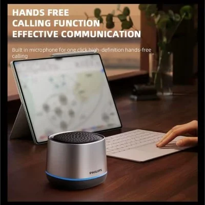 Philips Bluetooth speaker with built-in 1200mAh battery - Silver